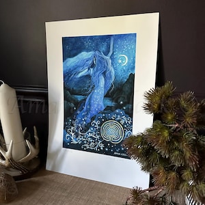 A3 Art print titled &quot;Labyrinth&quot; by Amanda Clark - goddess, fairy tale