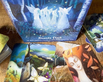 Earth Angels Message Cards (70 Cards) by Amanda Clark - affirmation cards, message card deck, artist card deck, dreamy wall art