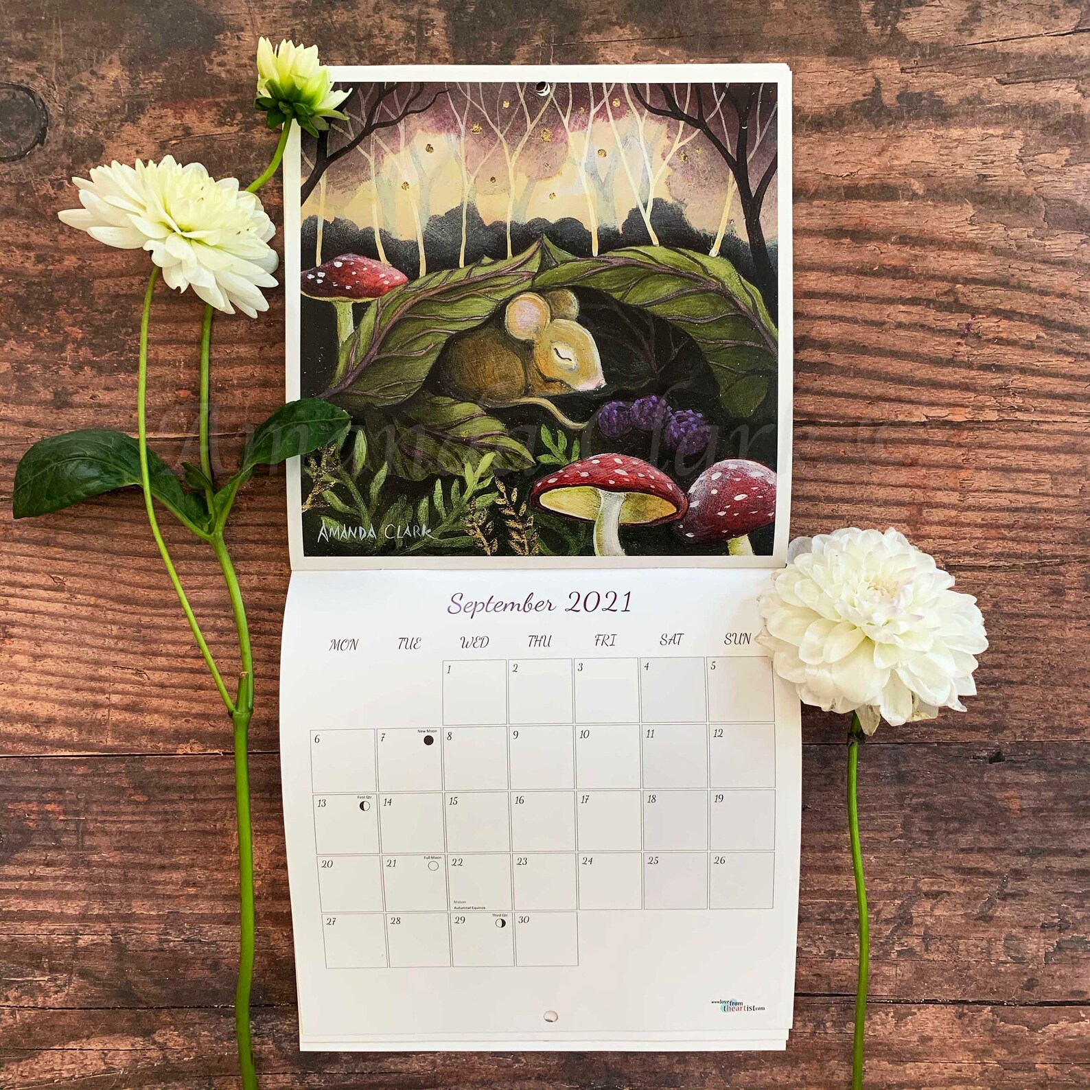2021 Calendar by Amanda Clark art calendar wall calendar Etsy