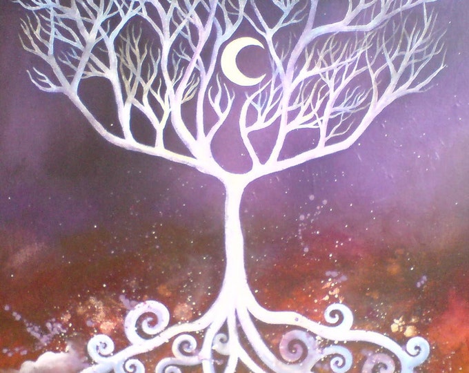 Purple Tree. Art Print by Amanda Clark Etsy