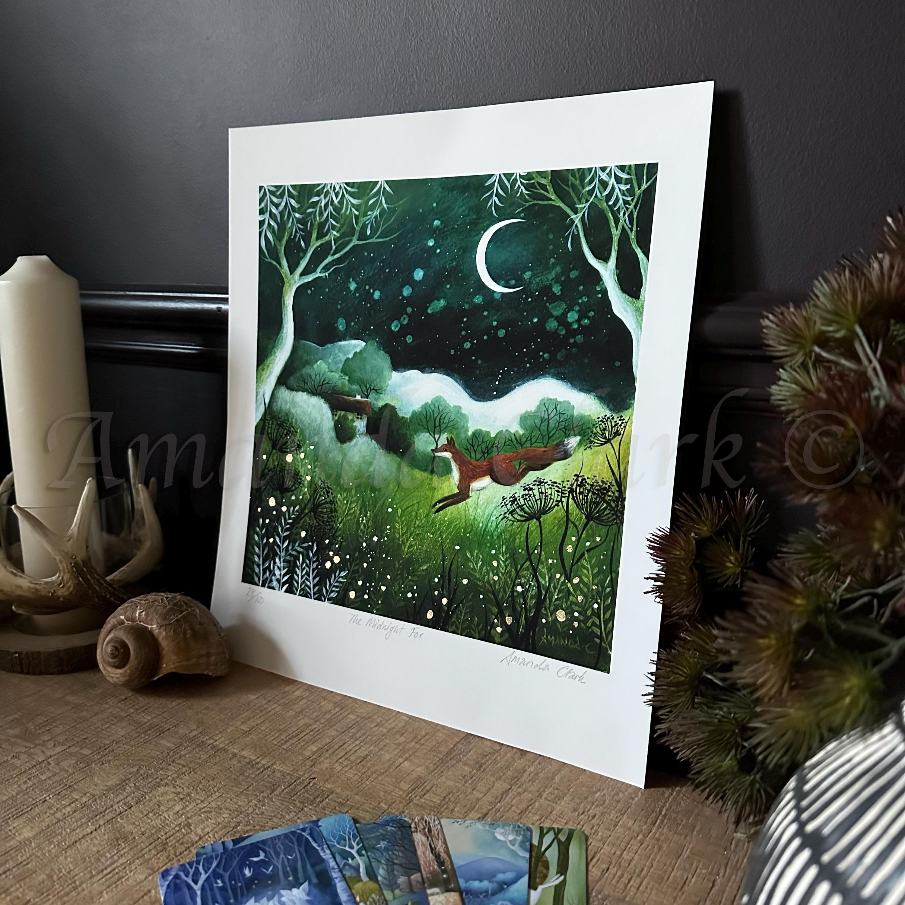 Fox & Landscape Art Print 