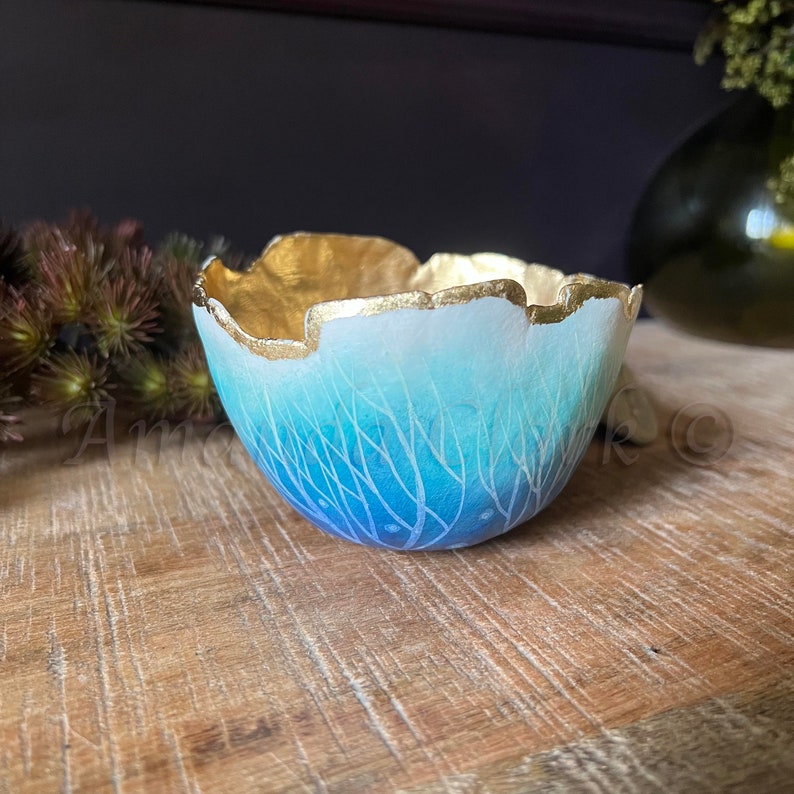 Porcelain Bowl No.66 by Amanda Clark handmade bowl, ceramic art bowl, decorative bowls, porcelain home decor, rustic home decor image 3