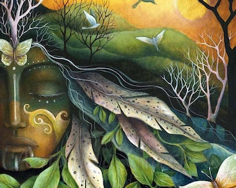 Limited Edition Giclee Print "Amara" by Amanda Clark - Tribal Goddess Art