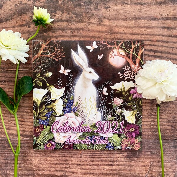 LIMITED STOCK!! 2021 Calendar by Amanda Clark - art calendar, wall calendar, calendar 2021