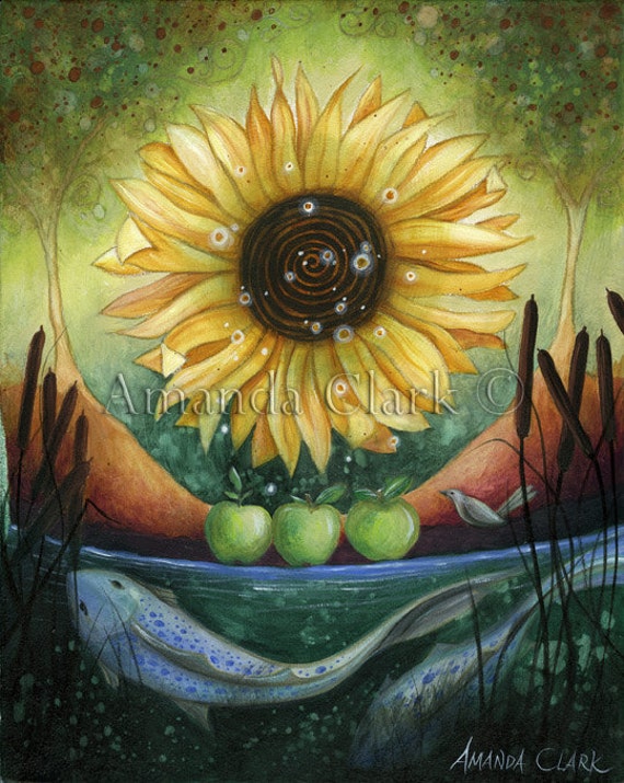 Items similar to Autumn Equinox. Art print by Amanda Clark. on Etsy