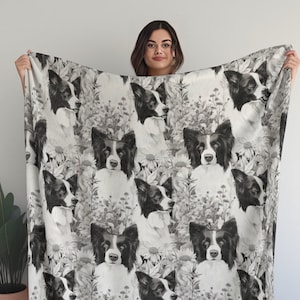 Border Collie Dog Blanket, Gift for Border Collie Dog Mom, Gift for Border Collie Owner, Border Collie Dog Gift, Border Collie Love My Dog