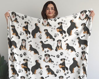 Bernese Mountain Dog Blanket Gift for Berner Dog Mom, Bernese Dog Blanket, Berner Dad Gift, Gift for Bernese Mountain Dog, Bernese Dog Mom