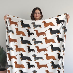 wiener dog blanket