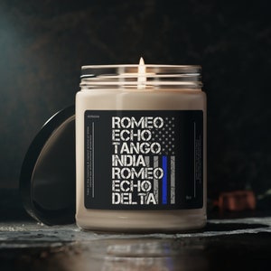 Retired Police Officer Gift, Smells Like a Retired Police Officer Soy Vegan 9oz Candle Gift, Retired First Responder, Gift for Retired Cop