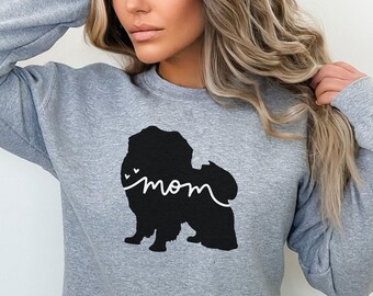 Sudadera para mamá pekinesa, regalo para mamá pekinesa, mamá pekinesa, regalo para pekinesa, regalo para mamá perruna, suéter pekinés, camiseta pekinesa, sudadera con capucha pekinesa