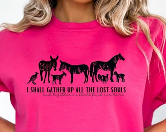 Animal Rescue Sweatshirt, Donkey Rescue Shirt, Horse Rescue Shirt, Gift For Animal Lover, Animal Adoption Shirt,  Horse and Donkey Rescue