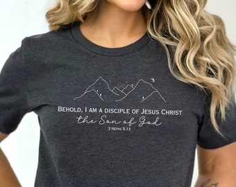 LDS 2024 Youth Theme T-Shirt | I Am a Disciple of Jesus Christ Shirt | LDS 3 Nephi 5:13 Shirt | Christian Gift | Follower of Christ