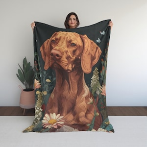 Vizsla Blanket, Vizsla Gifts, Vizsla Mom Blanket, Vizsla Lover Gift, Present for Vizsla Owner, Vizsla Dog Mom Present, Viszla Puppy