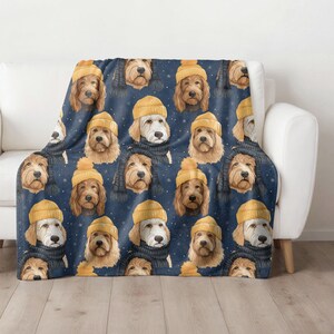 GoldenDoodle Blanket for Doodle Lover, Doodle Mom Blanket, Golden Doodle Dog Owner Gift, Doodle Dad Present, Doodle Mama, Doodle Throw