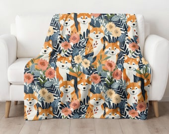 Shiba Inu Blanket, Shiba Inu Gifts, Shiba Mom Blanket, Shiba Inu Dog Lover Gift, Present for Shiba Owner, Shiba Inu Present, Shiba Inu Puppy