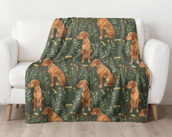 Vizsla Blanket, Vizsla Gifts, Vizsla Mom Blanket, Vizsla Lover Gift, Present for Vizsla Owner, Vizsla Dog Mom Present, Hungarian Viszla