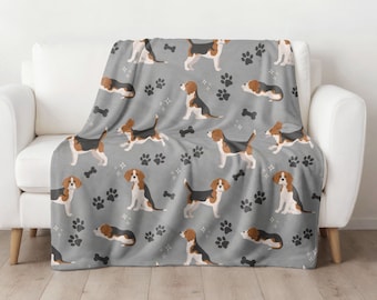 Beagle Blanket Gift for Beagle Mom, Present for Beagle, Beagle Dad Blanket, Gift for Beagle Lover, Beagle Owner Gift, Beagle Dog Gift Idea