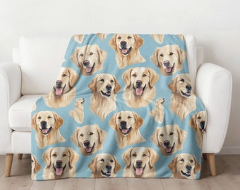 Golden Retriever Blanket, Golden Mom Blanket, Golden Retriever Gifts, Retriever Owner Gift, Golden Dog, Golden Retriever Baby Blanket