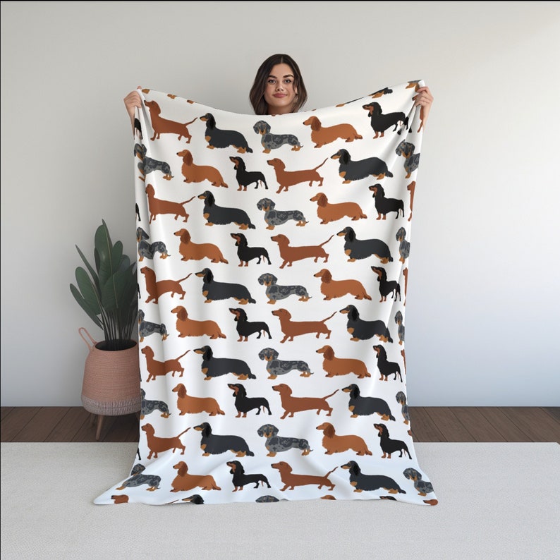 wiener dog blanket