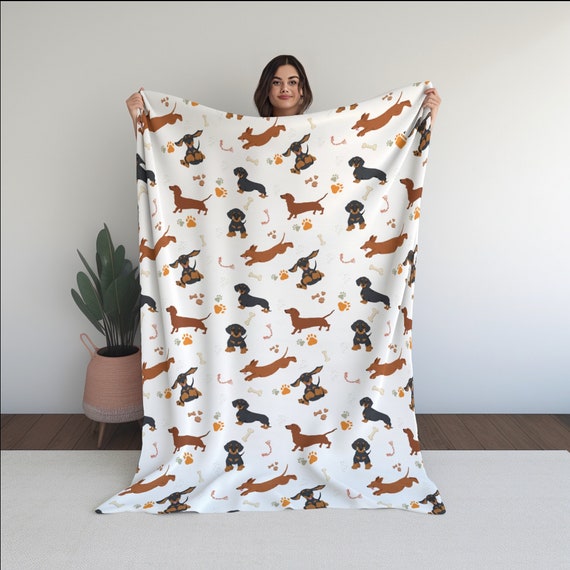 Weiner dog blanket sales