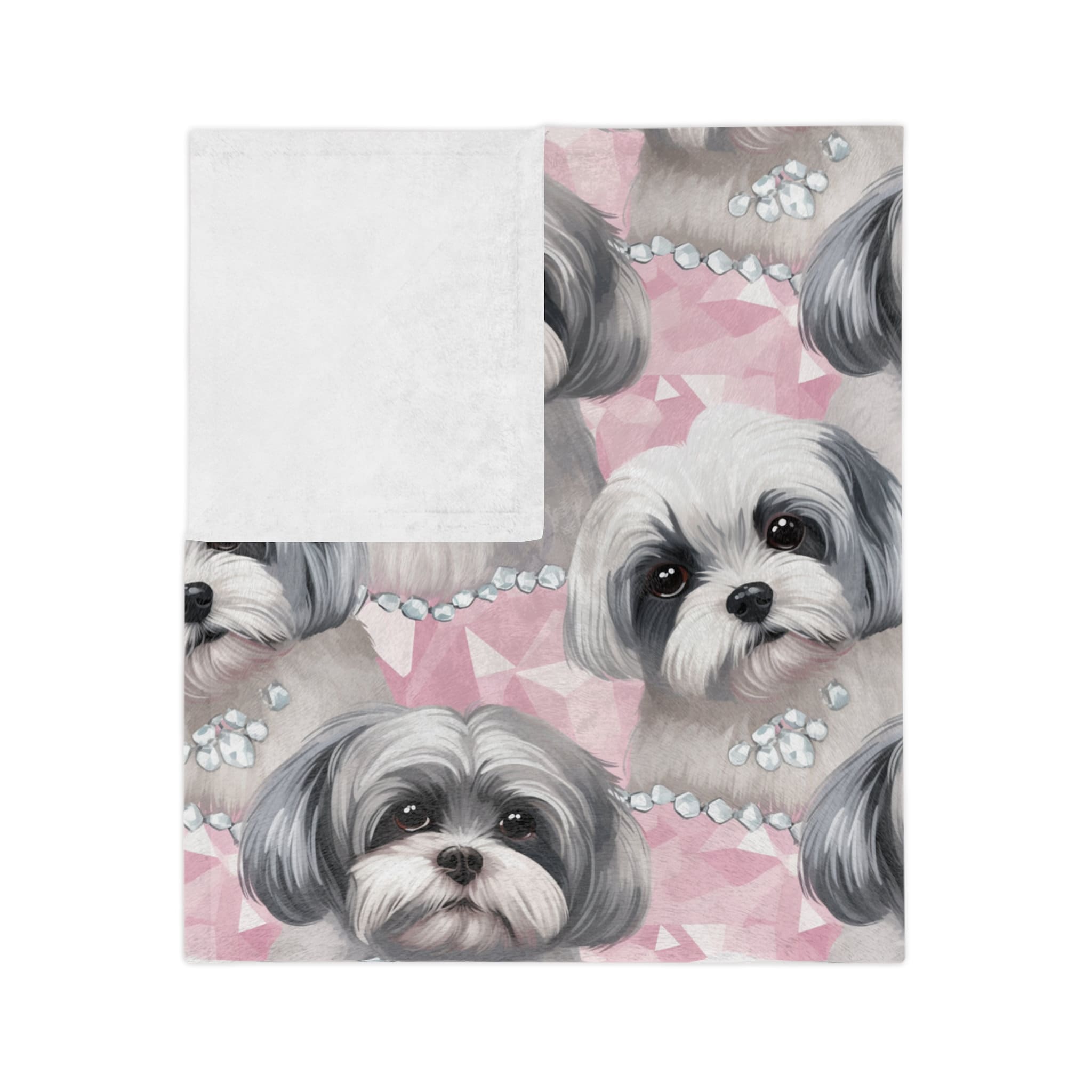Shih Tzu Gifts For Women - 60''x50'' Soft Blanket With Shih Tzu Design, Gift For Dog Lovers, Mom, Christmas