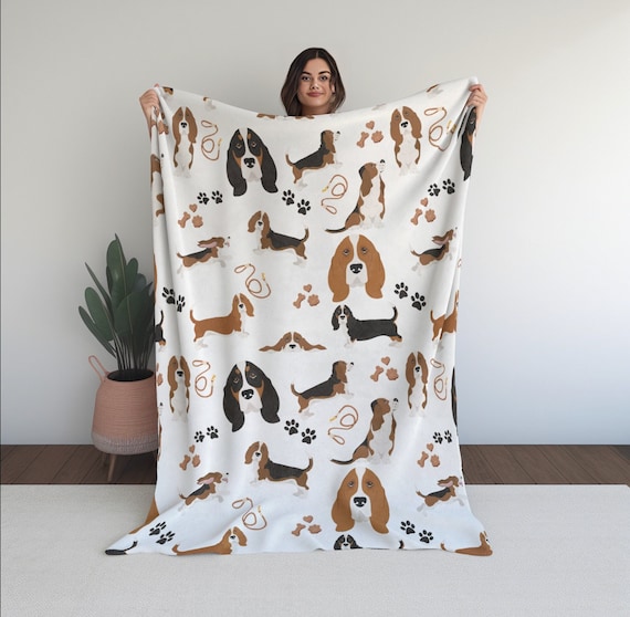 Basset hound blanket hotsell