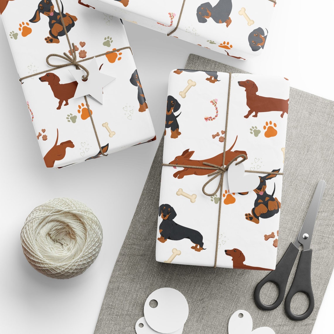 Dachshund Gift Wrap Paper, Dachshund Wrapping Paper, Weiner Dog Gifts — free download