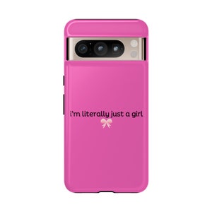 I'm Literally Just a Girl Phone Case for Samsung, Tough Case, Coquette Phone Case, Galaxy Case, Pink Phone Cases, Teen Birthday, Y2K Saying image 7