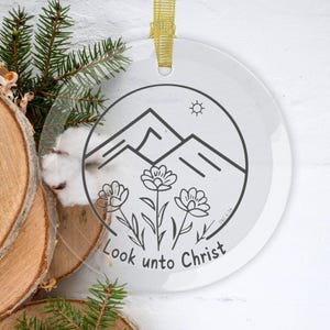 2025 LDS Youth Theme Ornament, Look Unto Christ Theme Gift, Missionary Gift Idea, LDS Missionary Gift, LDS Youth Gift, D&C 6:36 Theme