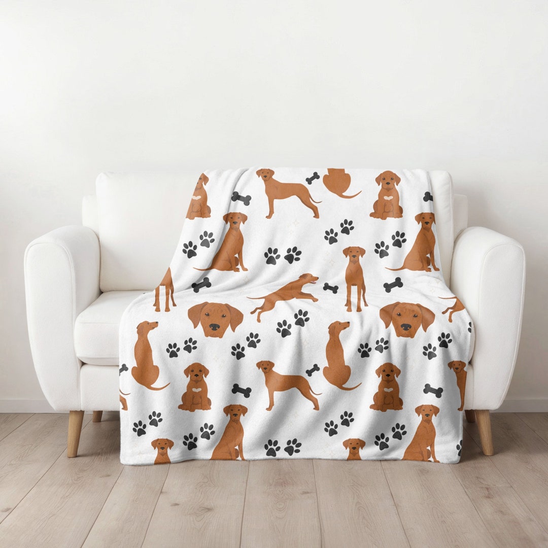 Rhodesian Ridgeback Blanket, Gift Idea for Ridgeback Mom, Rhodesian ...