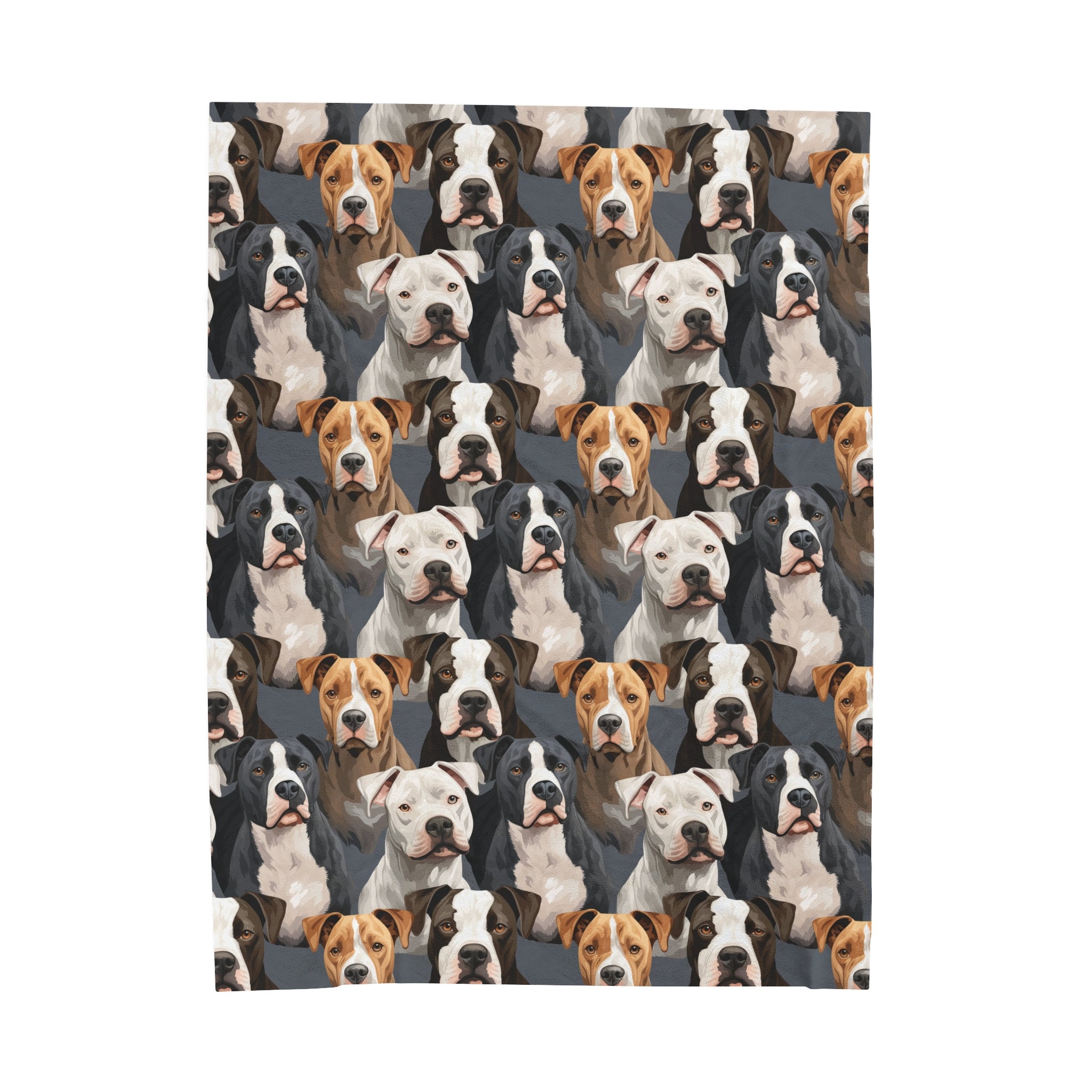 InnoBeta Pitbull Flanelldecke – Ca. 127x165 Cm – Lustiges Geschenk Für Hundemütter & -väter (Pitbull-Liebhaber)