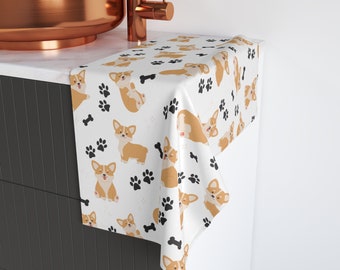 Corgi Towel, Corgi Gift, Corgi Dog Towel, Gift for Corgi Lover, Corgi Owner, Corgi Puppy, Pembroke Welsh Corgi Gift Idea, Corgi Tea Towel