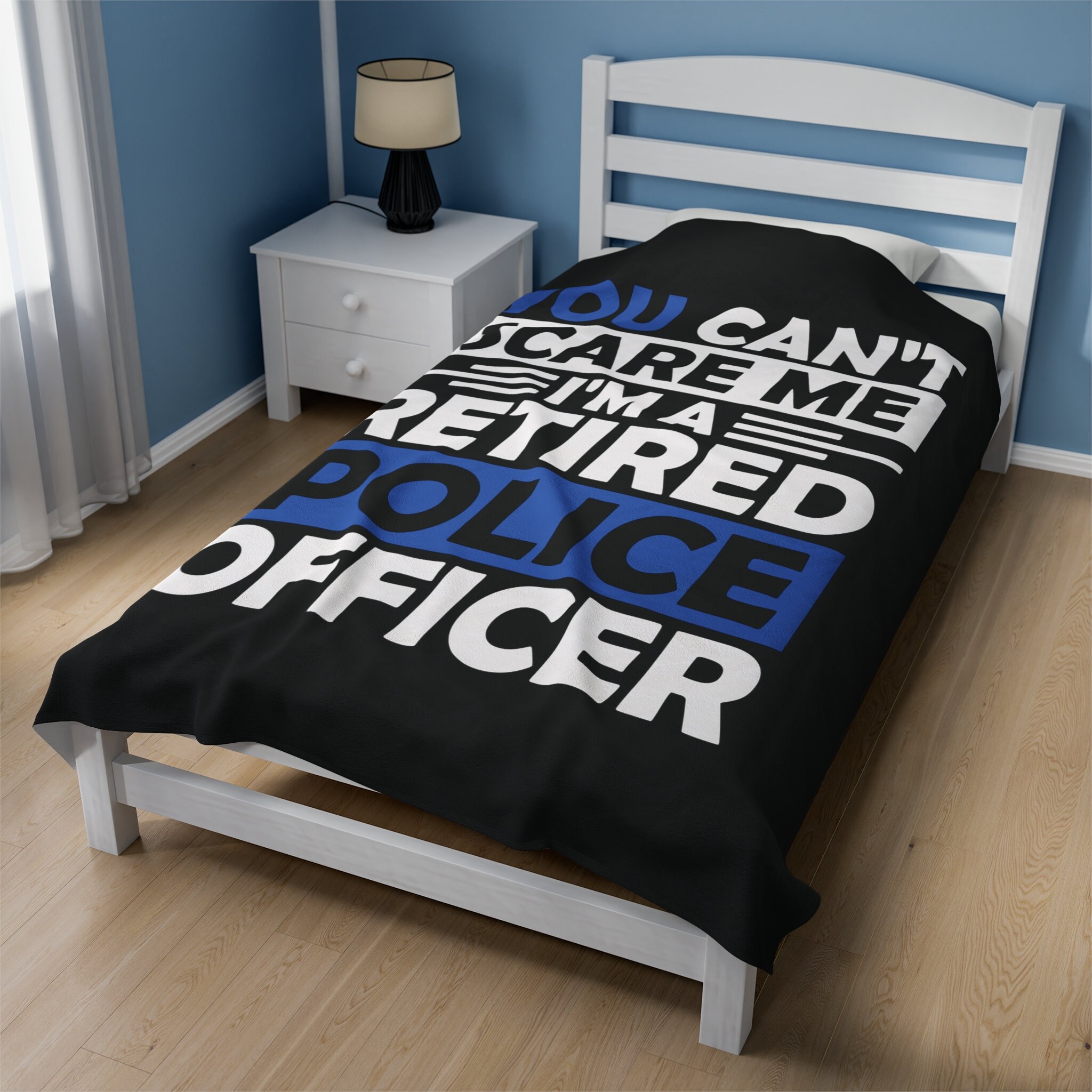 Lustige Überwurfdecke Für Pensionierte Polizisten – 165x127 Cm, Flauschig, Als Ruhestandsgeschenk
