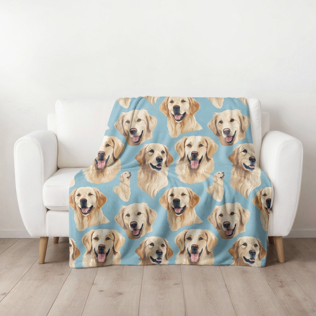 Golden Retriever Blanket, Golden Mom Blanket, Golden Retriever Gifts