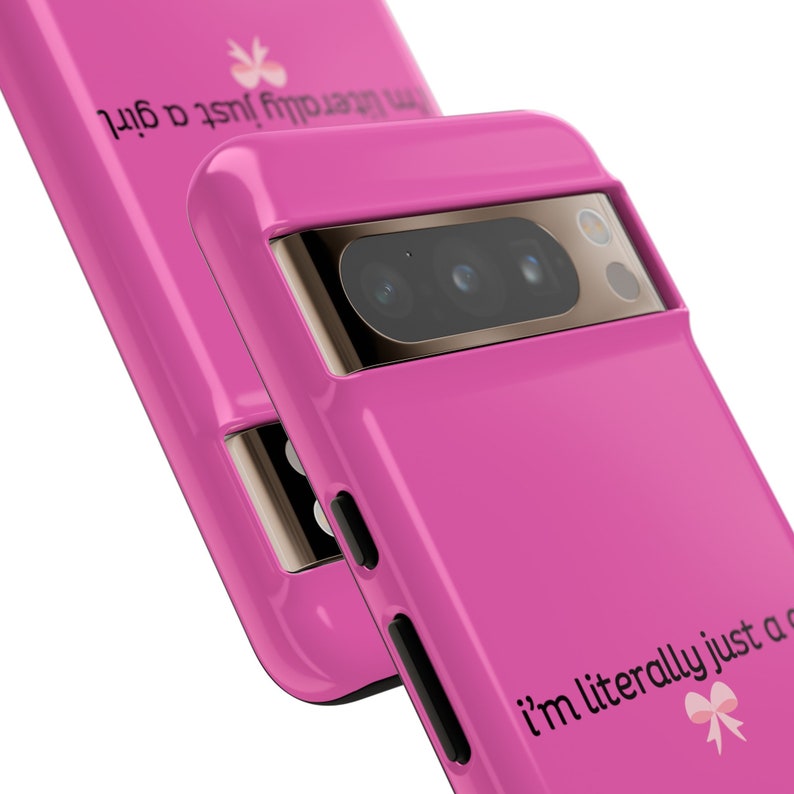 I'm Literally Just a Girl Phone Case for Samsung, Tough Case, Coquette Phone Case, Galaxy Case, Pink Phone Cases, Teen Birthday, Y2K Saying image 8