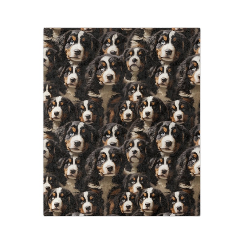 Bernese Mountain Dog Blanket Gift for Berner Mom, Bernese Dog Blanket