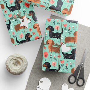 Dachshund Gift Wrap Paper, Dachshund Wrapping Paper, Weiner Dog Gifts, Sausage Dog Custom Paper, Wiener Dog, Dog Paper, Dachshund Christmas