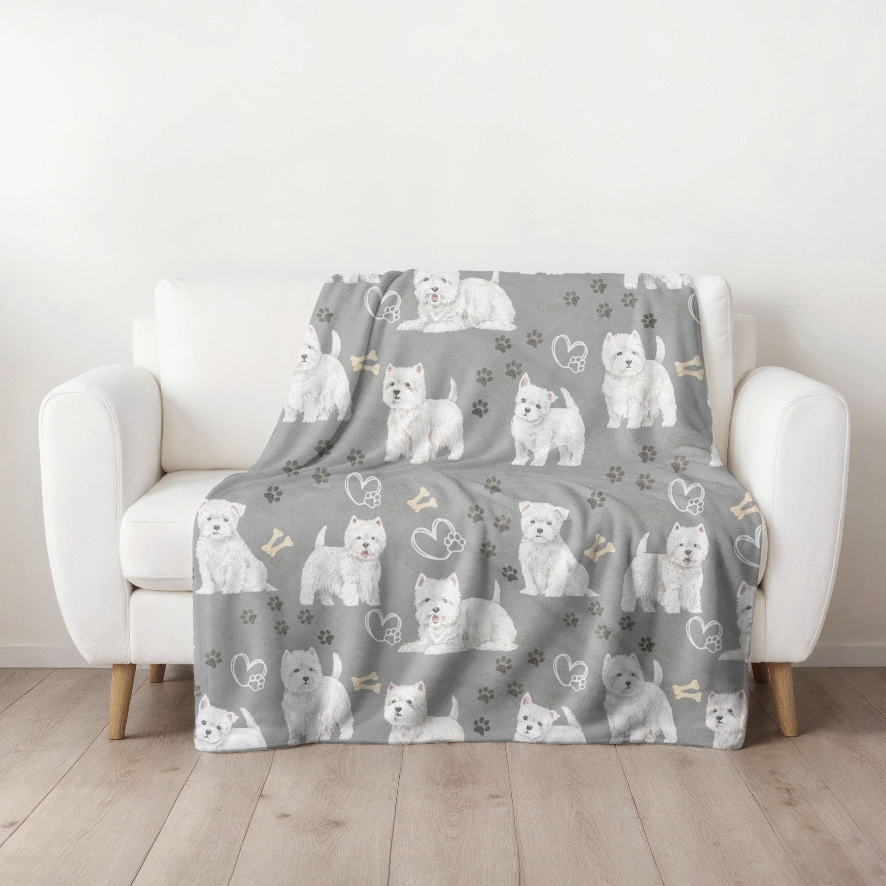 Westie blanket throw hotsell