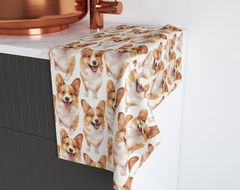 Corgi Towel, Corgi Gift, Corgi Dog Towel, Gift for Corgi Lover, Corgi Owner, Corgi Puppy, Pembroke Welsh Corgi Gift Idea, Corgi Tea Towel