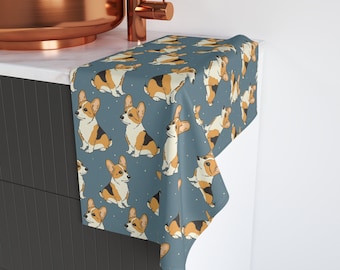 Corgi Towel, Corgi Gift, Corgi Dog Towel, Gift for Corgi Lover, Corgi Owner, Corgi Puppy, Pembroke Welsh Corgi Gift Idea, Corgi Tea Towel