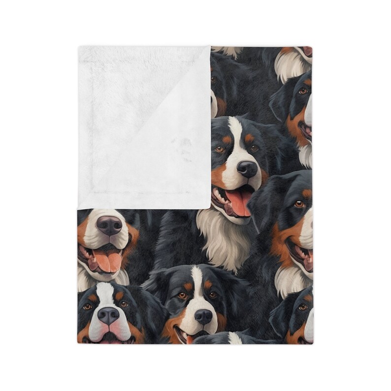 Bernese Mountain Dog Blanket Gift for Berner Mom, Bernese Dog Blanket, Berner Dad Gift, Gift for