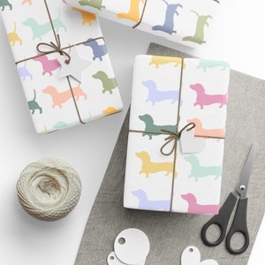Dachshund Gift Wrap Paper, Dachshund Wrapping Paper, Weiner Dog Gifts, Sausage Dog Custom Paper, Wiener Dog, Dog Paper, Dachshund Christmas