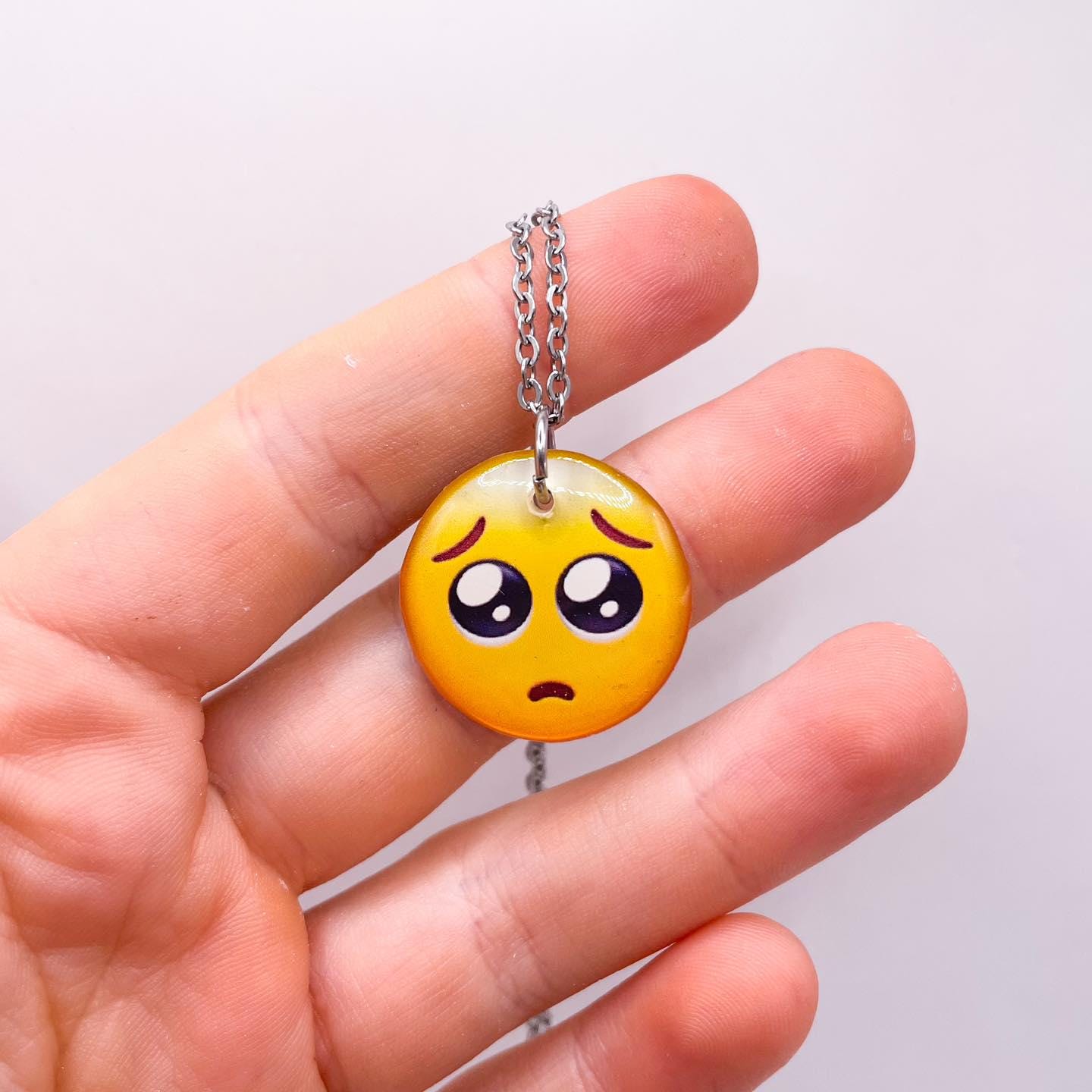 Sad Emoji Necklace Australia