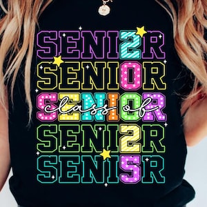 Senior 2025 PNG, Retro Graduation PNG, Sublimation Design, Digital Download Png, Class of 2025 png, High school Senior Shirt Design