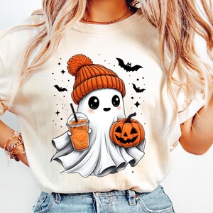 Cute ghost png, Halloween png, coffee png, bougie png, bougie ghost, here for the boos, sticker png, mug png, Trending png, pod, dtf, png