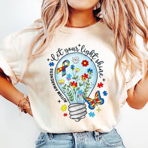 Let Your Light Shine PNG, Autism Awareness Sublimation, Autism PNG, Autism Awareness PNG, Autism Acceptance, Autism Awareness, Sublimation