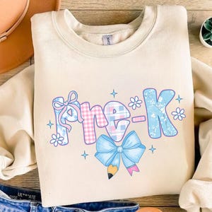 Pre-K PNG, Preppy Back to School Floral PNG, First Day Of School png, Preppy School png, School png, Kids Shirt, Sublimation