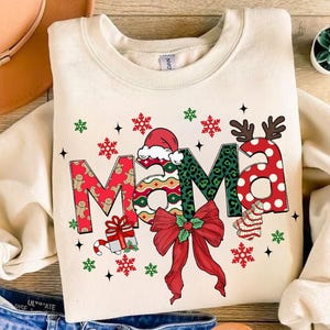Christmas Mama Coquette Png, Mama Claus Png, Christmas Tree Cake Png, Christmas Coquette Bow Png, Doodles Xmas, Candy Cane Santa Hot Cocoa
