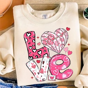 Concha Love Png, Valentines Png, Concha Valentine, Pastel Valentines Day, Valentines Sublimation, Conchas Png Valentines, Sublimation