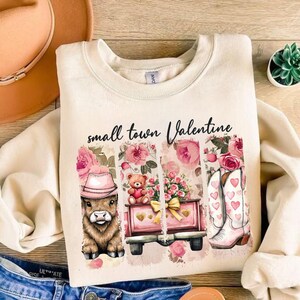 Retro Small Town Valentines PNG, Western Valentines designs, Valentine&#39;s Day Sublimation Designs, Valentines shirt PNG, Howdy Valentines PNG